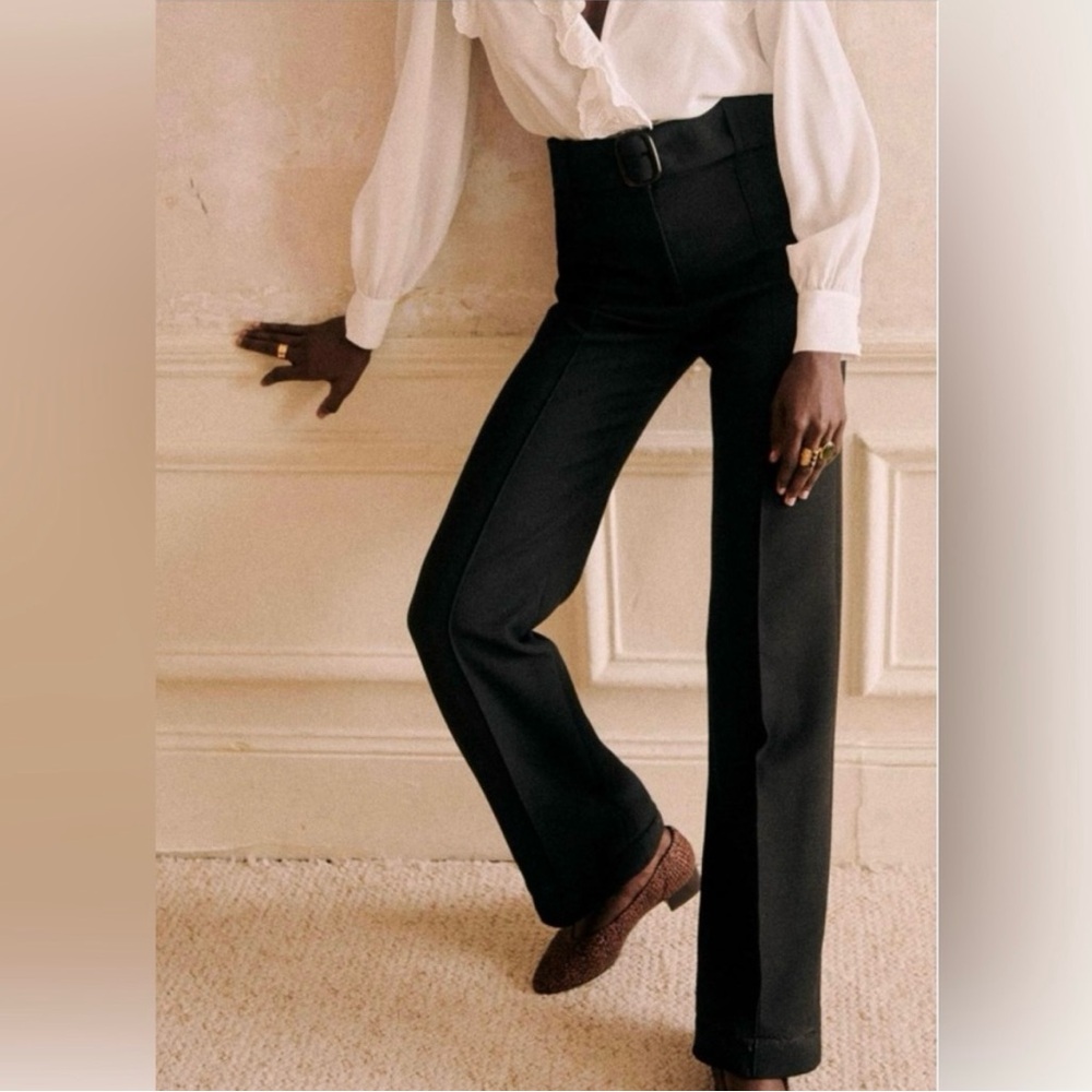 New w/o tags Sezane Pantalon Lukas in Black Size 36 FR